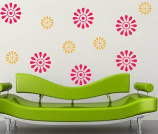 Happy Walls 30 cm Pattern Design Self Adhesive Sticker