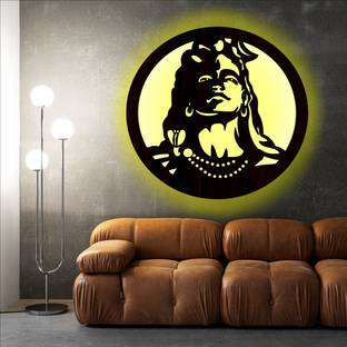 The Gifting Kingdom Adiyogi Neelkanth Shiv ji Led Wall Decor Light