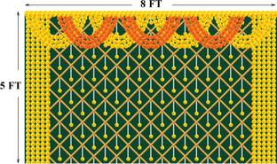 kailash creation Cloth for Traditional Background Curtain Cloth for Festival Fabric-Polyster