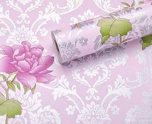 SV collections Vinyl Decorative Pink, Silver Wallpaper