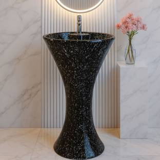 CARA MARK basin|wash basin|hand wash stand basin| Modern Pedestal Washbasin with Elegant Design - Durable & Stylish Bathroom Sink| Pedestal Basin