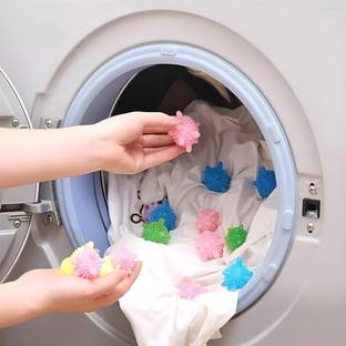 REVATAKG Corona Shape Washing Laundry Ball Soft Silicone Washing Machine Laundry Ball Detergent Bar