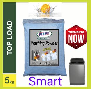 Plenzo Washing Powder Top Lode And Front Lode Detergent Powder (Lemon)