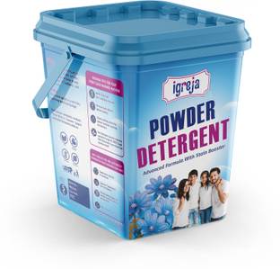 IGREJA Bright Like New Matic Front/Top Load Stain Boost Blue Detergent Powder 5 kg Detergent Powder (Fresh)