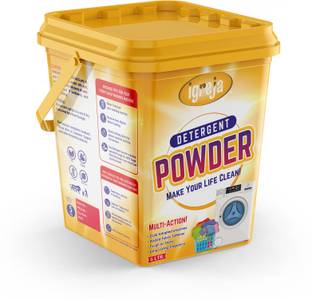 IGREJA Bright Like New Matic Front/Top Load Powder Detergent Powder 5 kg Yellow Detergent Powder (Fresh)