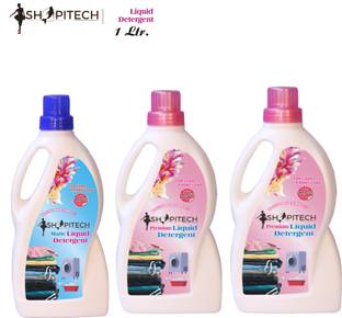 SHOPITECH Pack Of 3 liquid detergent Suitable for top and front load Liquid Detergent Detergent Powder (Floral)