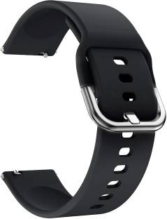 AOnes 20mm Silicone Belt Watch Strap with Metal Buckle for Noise Colourfit Qube Smart Watch Strap