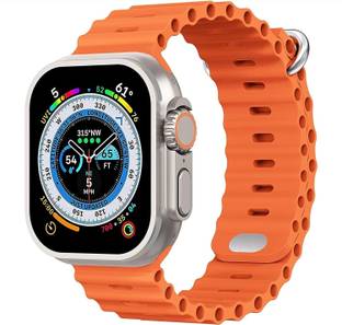 VIKTOP 8 Ultra Smart Watch HD 1.99 Inch Display Smartwatch (Orange Strap, Free Size) Smartwatch