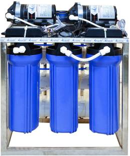AquaDart 25 LPH Commercial RO Water Purifier Plant Double Purification with TDS Adjuster {25 Litre} Solid Filter Cartridge