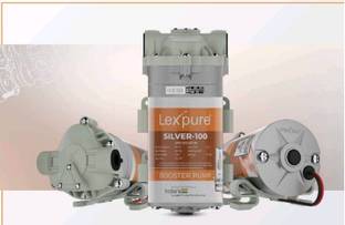 Fillico RO Lexpure Silver Booster RO Pump-100 GPD 24v DC, Working in 24v & 36v DC Power Solid Filter Cartridge