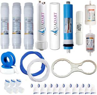 AquaDart Complete Ro Water Purifier Filter Service Kit Of 80 GPD Membrane With All Accessories (1 Year Full Service Kit) Solid Filter Cartridge
