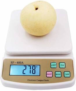 AJ HUB Digital 10kg x 1g Kitchen Scale Balance Multi-purpose weight measuring machine without Adapter(CHARGER) Weighing Scale