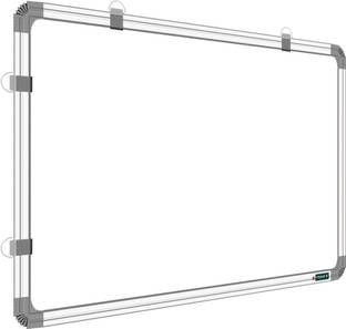 ShelfKing Non Magnetic 1.5X2 Feet Double Sided Whiteboard & Chalk Board Whiteboards