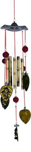 Lucky N Awesome Pan Ganesh Rudraksh Wind Chimes Sound for Home Décor,Hanging,Gift,Soundbells Aluminium Windchime