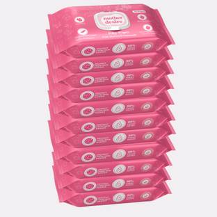 Mother Desire Baby Wipes 72 Sheets Per Pack of 11/with Lid (792 Wipes)