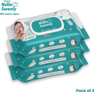 unijoy hello sweety baby wet wipes 98% water wipes