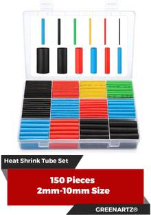 GREENARTZ 150pc multicolour 2-10mm 4.5cm each Heat Shrink Cable Sleeve
