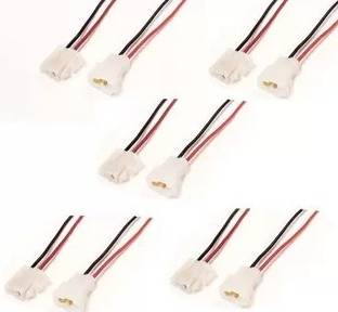 DIYtronics 5 Pair Male Female Connector Socket 2 Pin Jointer Cable Terminal Plug 2 Pin 2.8mm Connector Wire Connector