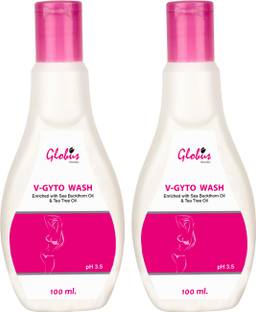 Globus Remedies V - Gyto Wash 100 ml, Set of 2 Intimate Wash