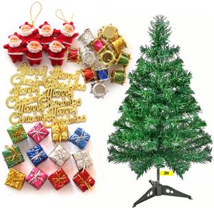 TIED RIBBONS Fir 60.96 cm (2.0 ft) Artificial Christmas Tree