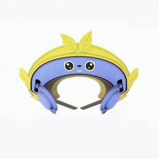 AR Jouiet Mansion Yellow Baby Crab Shower Cap with Adjustable Silicon Strap for Toddler