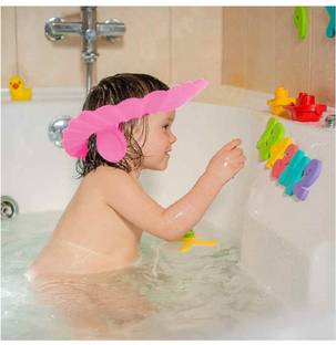 K2J EVA Adjustable Soft Visor Eye/Ear Protector Wash Hair Bathing Baby showe cap