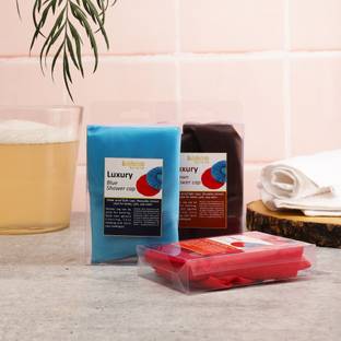 BodyHerbals luxurious reusable shower caps ( Pack of 3)