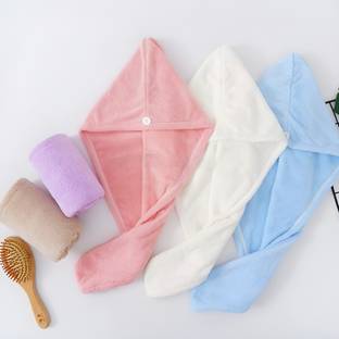 FUELBYTE 3Pcs Hair Towel Wrap Absorbent Towel Hair-Drying Bathrobe Magic Hair Warp Towel