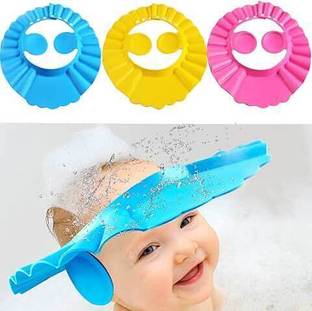 FABSH Soft Adjustable Cap Safe Shower Bathing Protection Bath Cap for Baby, Kids