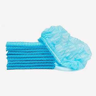 offroad 100 Pcs blue Disposable Non Woven Bouffant Surgical Head Cap