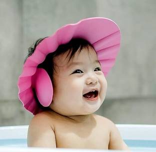 RAVIENTERPRISE Newborn Baby Boy's and Baby Girl's Adjustable Soft Shower Cap