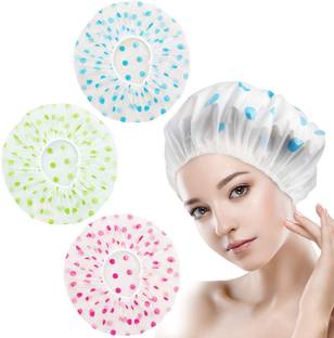 VKvinayak Reusable & Free Size Shower cap for Bath and Salon Men | Women