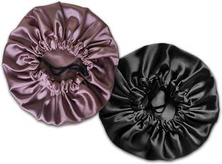 SOHAM SHREE Pure Satin Fully Reversible Hair Bonnet |Adjustable Double Layer SleepCap