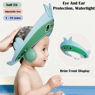 AR Jouiet Mansion Baby Crab Shower Cap with Adjustable Silicon Strap for Toddler
