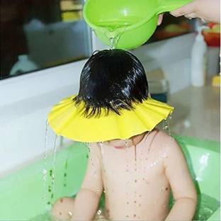 techobuck Adjustable Baby Bath Shower Cap - Shield Your Baby's Eyes from Shampoo