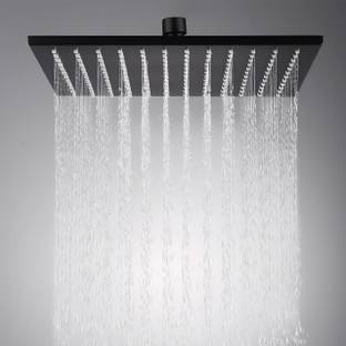CARNIVAL Overhead Square 12X12 Inch Black Shower Head For Bathroom Stainless Steel 304 Shower Head