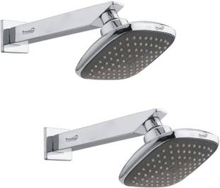 Prestige ABS Plastic Garnet Square Rain Over Head Shower with 9inch square arm- Set of 2 Shower Head