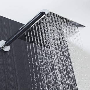 Fossa 12"x12" (12" Inch) Ultra Slim Heavy 304 Stainless Steel Rain With 12" Inch Arm Shower Head