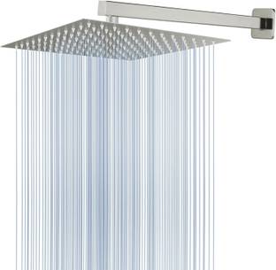 Fossa 8"x8" (8" Inch) Ultra Slim Heavy 304 Stainless Steel Rain With Arm 15" Inch Shower Head
