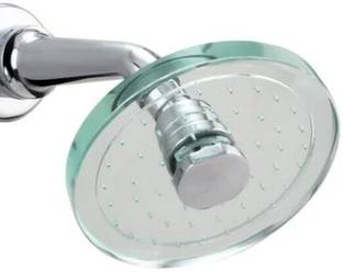 debaths Round 6" Glass With 9" Shower Arm Shower Head