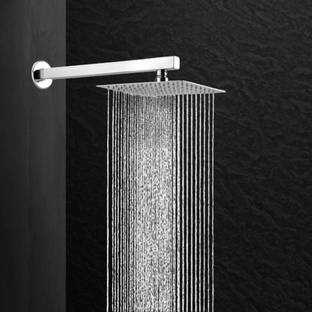 KAMAL Rain Shower Stainless Steel Ultra Slim 8x8 Inch with 15 Inch Long Arm Shower Head