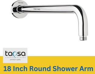 Tapsa Premium Quality Stainless Steel 18 Inch Round Arm|Shower Rod For Shower-Set of 1 Shower Head