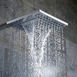PESCA Waterfall Shower 12 Inch Super heavy Self cleaning (12 shower+24 shower arm) Shower Head