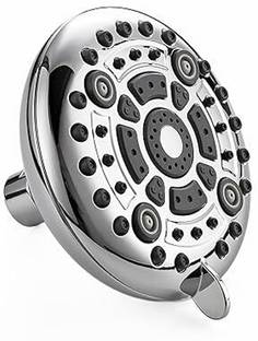 Fossa Fixed 6-function 5" Shower Head - 2.5 GPM High Flow - Luxury Chrome Rain Shower Head
