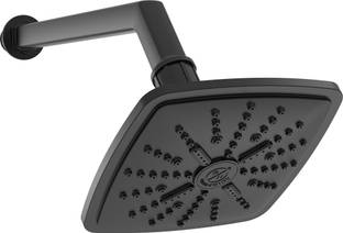 R. N. PTMT Superior Plastic Overhead Shower with 12 inch Arm (Black) | RainFall Shower Head
