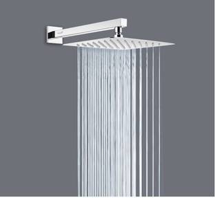 Prestige 6"x6" Ultra Slim Shower with 12inch Brass Thread Arm Shower Head