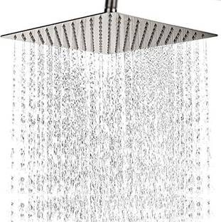 PESCA Ultra Slim Square Stainless Steel 8x8 Shower Without Arm (Series - Heavy) Shower Head