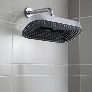 Spazio STEP Series 9x6 ABS Overhead Shower/Shower Head With 9" SS Round Arm(Set of 1) Shower Head