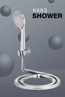 Prestige 5 Function C-2 (ABS) 1.5mtr Flexible SS Tube And Wall Hook Shower Head