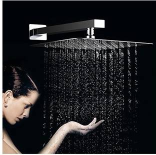 Prestige Stainless Steel (12x12 inch) Ultra Slim Shower Head With 24inch Arm Shower Head